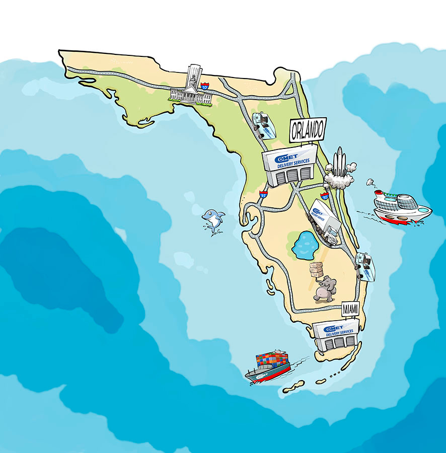 Comet Delivery Services Expands with New Orlando Facility