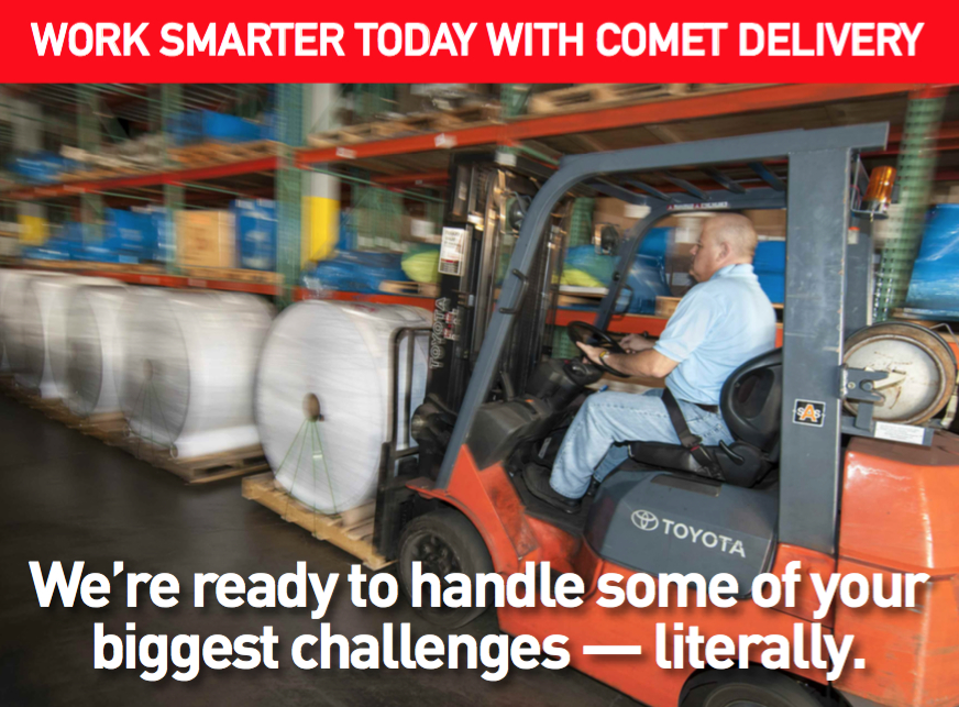 Work Smarter Today With Comet Delivery